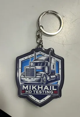 Acrylic Keychain - We had Custom Key Chain create these keychains for us and they truly exceeded our expectations The quality craftsmanship artwork clarity and quick shipping were all far better than we anticipated The keychains feel durable look professional and represent the Mikhail HD Testing brand perfectly