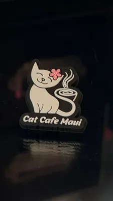 2D PVC Shoe Charm - Cat Cafe Maui croc gibbet
