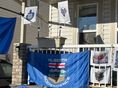 Rectangle Flag - A happy customer decorated her house