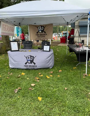 We used our custom tablecloth at Litchfield FunFest a local community event where Two Branch Tactical had a vendor table and supported the festivities The tablecloth looked professional displayed our brand perfectly and really helped our setup stand out