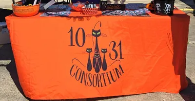 Custom Rectangle Table Covers - Vendor pop up for our non profit