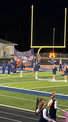 Breakaway Fabric Banners - Pre-game football team runout