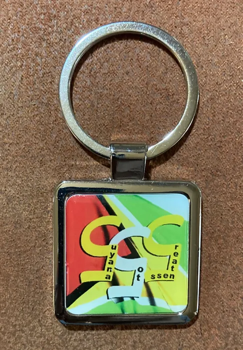 BottleOpenersNow.Com - Epoxy Square Metal Keychain