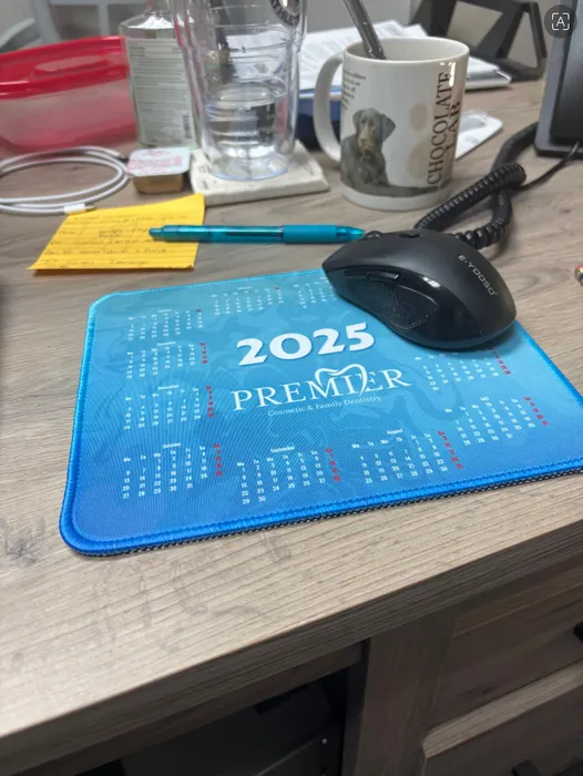 BottleOpenersNow.Com - Light Blue Calendar Mouse Pad