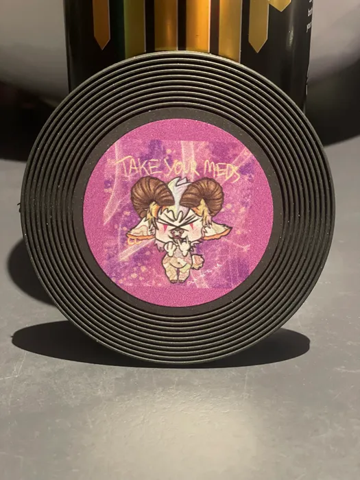 BottleOpenersNow.Com - Soft Plastic Record Coaster