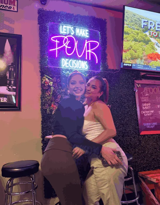 BottleOpenersNow.Com - Let's Make Pour Decisions Neon Signs