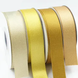Gold/Silver Purl Double Face Satin Ribbon - Bottle Openers Now