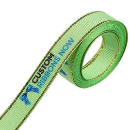 Metallic Edge Grosgrain Ribbon - Bottle Openers Now