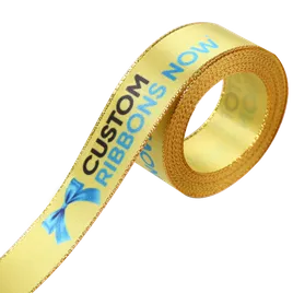 Metallic Edge Satin Ribbon - Bottle Openers Now