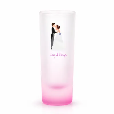 Radiant Base Frosted Tall Shot Glass - Bottle Openers Now