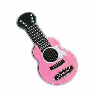 Pink Acoustic Guitar Shaped Mint Tin - Bottle Openers Now