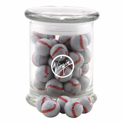 Jar with Chocolate Baseballs - SG700 - Bottle Openers Now
