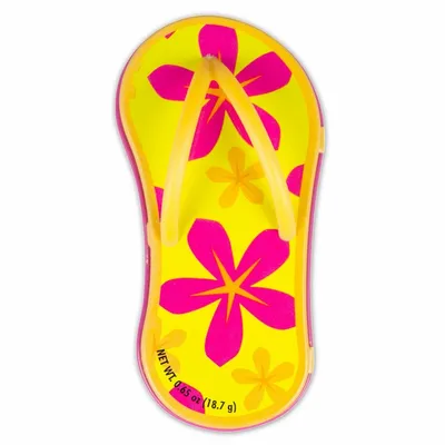 Floral Orange Flip Flop Mint Tin - Bottle Openers Now