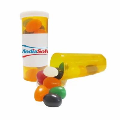 Small Promo Pill Bottles-Jelly Beans - Bottle Openers Now
