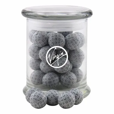 Jar with Chocolate Golf Balls - SG700 - Bottle Openers Now