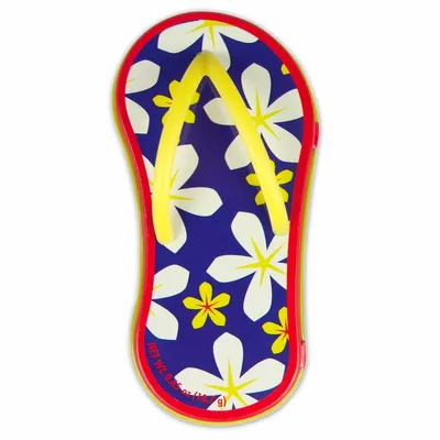 Floral Blue Flip Flop Mint Tin - Bottle Openers Now