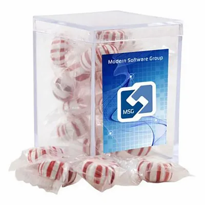 Small Acrylic Candy Box with Starlight Mints - Bottle Openers Now