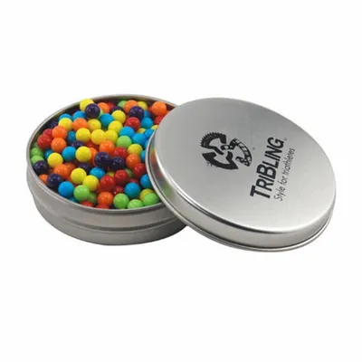 Round Tin with Mini Jawbreakers - SBF2900 - Bottle Openers Now
