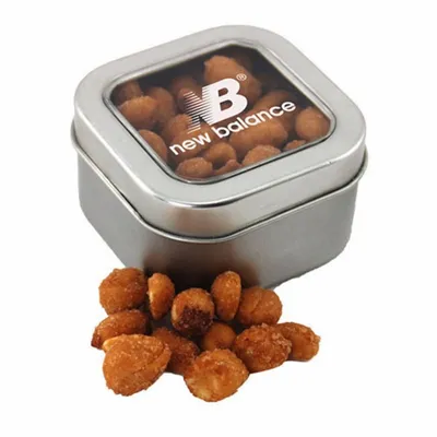 Window Tin with Honey Roasted Peanuts - SBF2500 - Bottle Openers Now