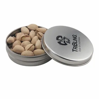 Round Tin with Pistachios - SBF2900 - Bottle Openers Now