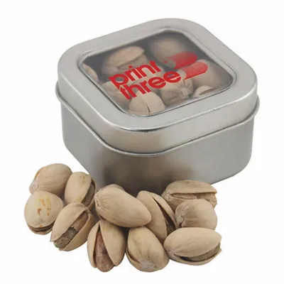 Window Tin with Pistachios - SBF2500 - Bottle Openers Now