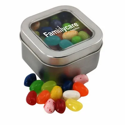 Window Tin with Jelly Bellies - SBF2500 - Bottle Openers Now