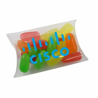 Small Pillow Acetate Box with Mike & Ike's - Bottle Openers Now