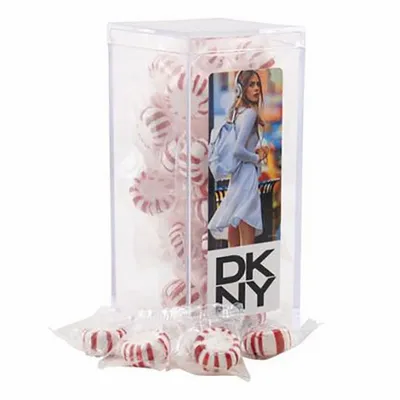 Large Rectangular Acrylic Candy Box with Starlight Mints - Bottle Openers Now