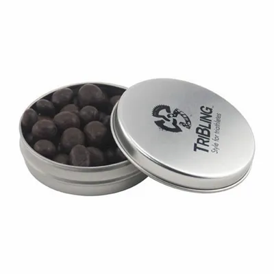Round Tin with Choc Espresso Beans - SBF2900 - Bottle Openers Now