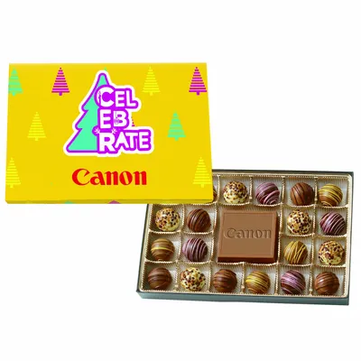 Truffle Gift Box Full Color Lid with 20 Truffles - Bottle Openers Now
