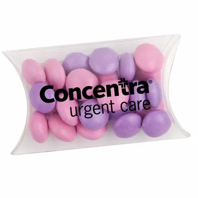 Small Pillow Acetate Box with Chocolate Buttons - Bottle Openers Now