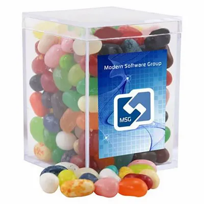 Small Acrylic Candy Box with Jelly Belly - Bottle Openers Now