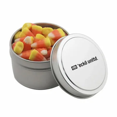 Round Tin with Candy Corn - SBF3100 - Bottle Openers Now