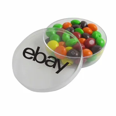 Small Round Acrylic with Skittles - Bottle Openers Now