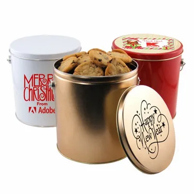 1 Gallon Gift Tin with Cookies - Bottle Openers Now