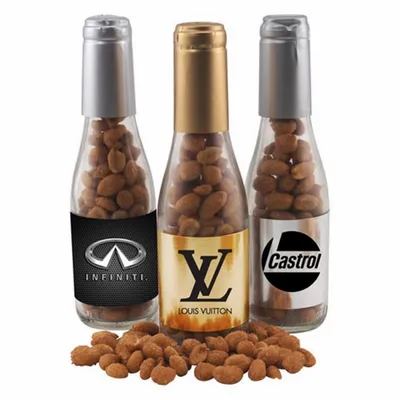 Champagne Bottle - Honey Roasted Peanuts 8" - Bottle Openers Now