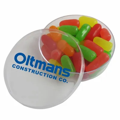Small Round Acrylic with Mike & Ike's - Bottle Openers Now