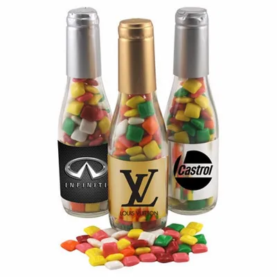 Champagne Bottle w/ Mini Chicklets 8" - Bottle Openers Now