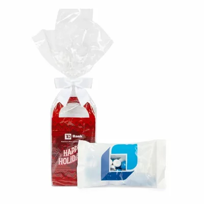 Holiday Gift Tote with Chocolate Buttons - Bottle Openers Now