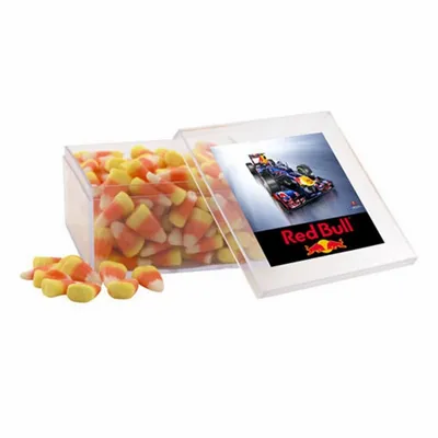 Acrylic Box with Candy Corn - Large - Bottle Openers Now