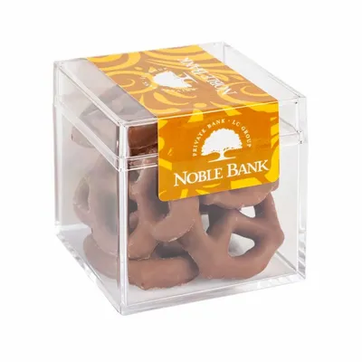 Sweet Boxes with Milk Chocolate Pretzels - Bottle Openers Now