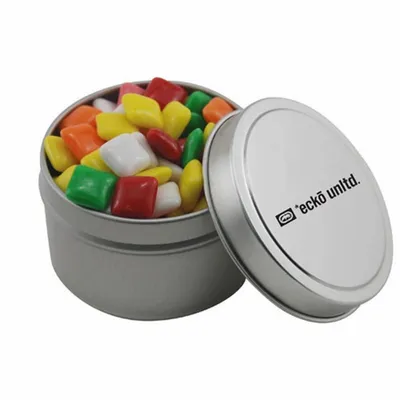 Round Tin with Mini Chicklets - SBF3100 - Bottle Openers Now