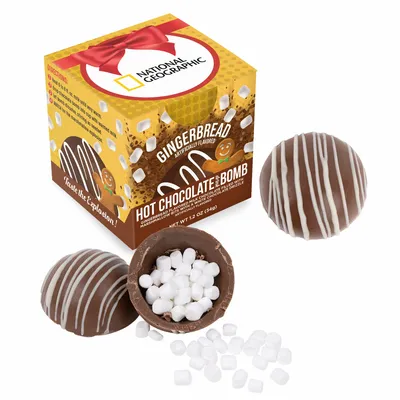 Hot Chocolate Bomb Gingerbread Flavor in Full Color Box - Bottle Openers Now