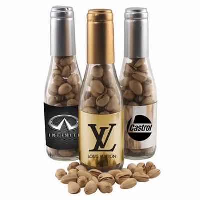 Champagne Bottle w/ Pistachios 8" - Bottle Openers Now