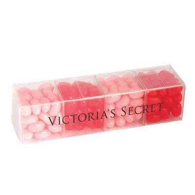 4 Cube Acetate Gift Box with Jelly Belly Jelly Beans - Bottle Openers Now