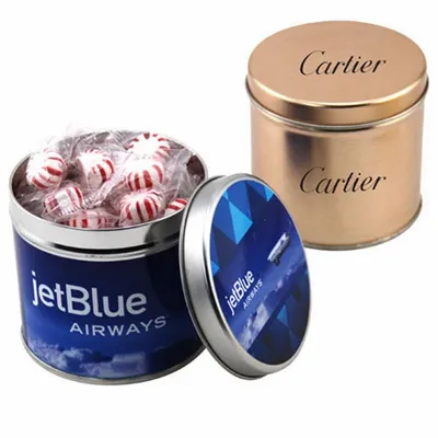 Round Tin with Starlight Peppermints - SBF4100 - Bottle Openers Now