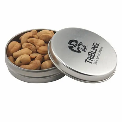 Round Tin with Cashews - SBF2900 - Bottle Openers Now