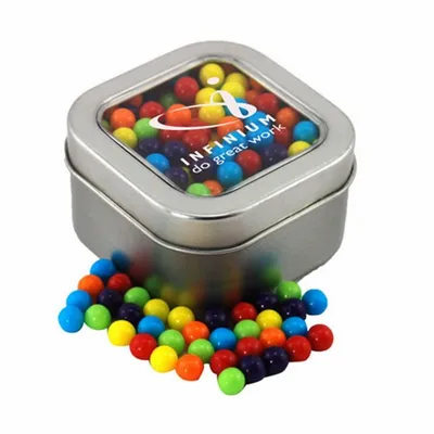 Window Tin with Mini Jawbreakers - SBF2500 - Bottle Openers Now