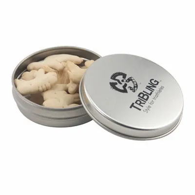 Round Tin with Animal Crackers - SBF2900 - Bottle Openers Now