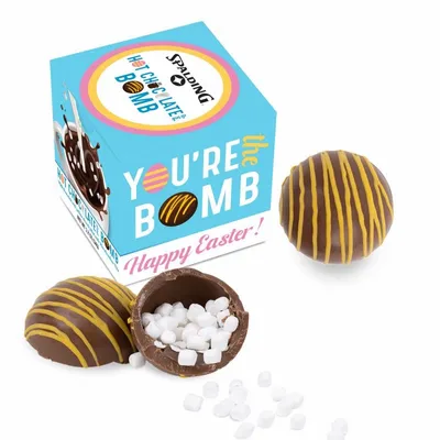 Hot Chocolate Bomb With Yellow Drizzle - Easter Box - Bottle Openers Now